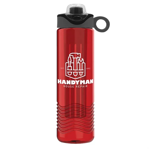 Wave 24 oz. Slim Cylinder Wave Design with Drink Thru Snap... from ASI 40480 Koozie Group
