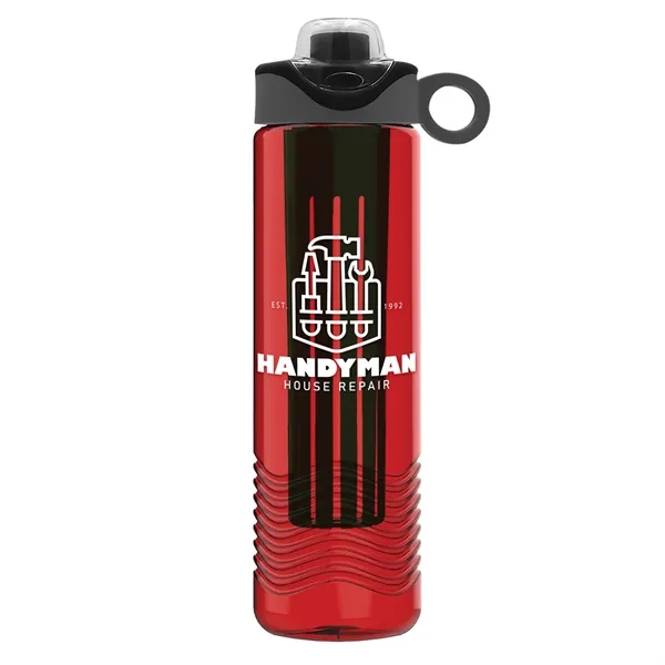 Wave 24 oz. Slim Cylinder Wave Design with Drink Thru Snap... from ASI 40480 Koozie Group