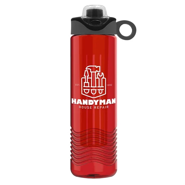 Wave 24 oz. Slim Cylinder Wave Design with Drink Thru Snap... from ASI 40480 Koozie Group