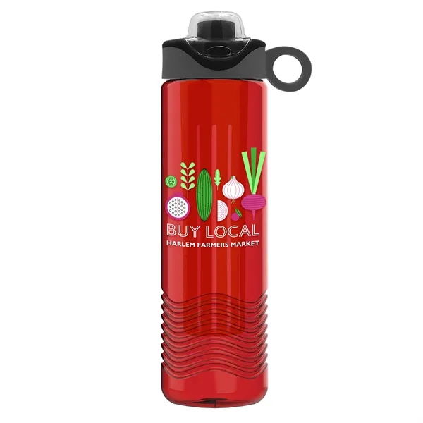Wave 24 oz. Slim Cylinder Wave Design with Drink Thru Snap... from ASI 40480 Koozie Group