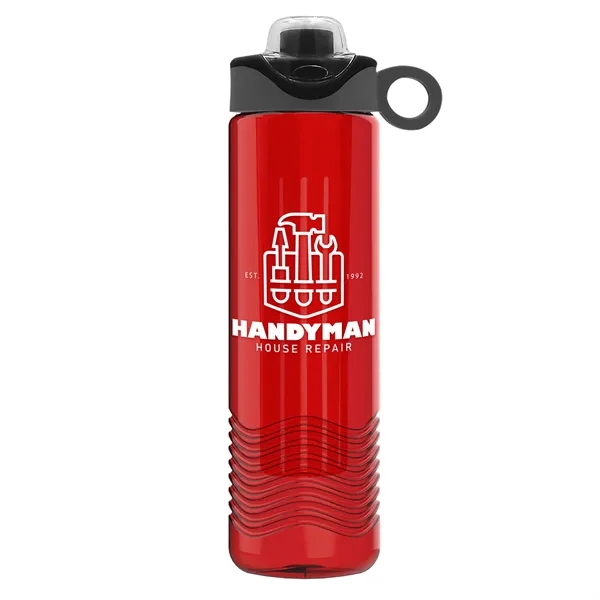 Wave 24 oz. Slim Cylinder Wave Design with Drink Thru Snap... from ASI 40480 Koozie Group