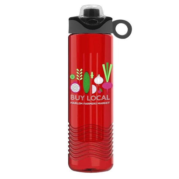 Wave 24 oz. Slim Cylinder Wave Design with Drink Thru Snap... from ASI 40480 Koozie Group