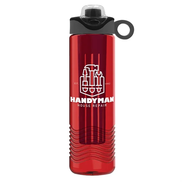 Wave 24 oz. Slim Cylinder Wave Design with Drink Thru Snap... from ASI 40480 Koozie Group