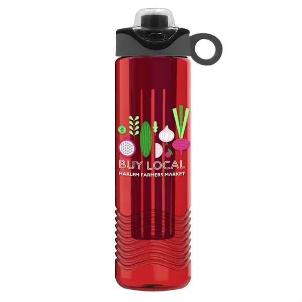 Wave 24 oz. Slim Cylinder Wave Design with Drink Thru Snap... from ASI 40480 Koozie Group
