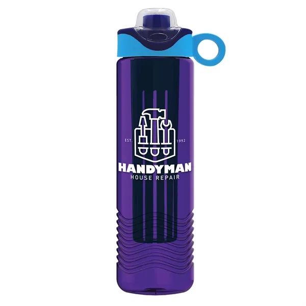 Wave 24 oz. Slim Cylinder Wave Design with Drink Thru Snap... from ASI 40480 Koozie Group