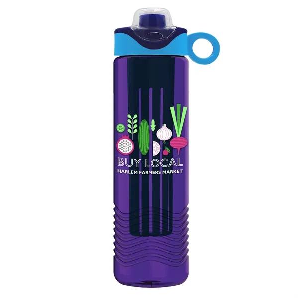 Wave 24 oz. Slim Cylinder Wave Design with Drink Thru Snap... from ASI 40480 Koozie Group
