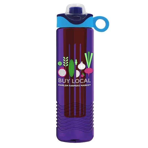 Wave 24 oz. Slim Cylinder Wave Design with Drink Thru Snap... from ASI 40480 Koozie Group