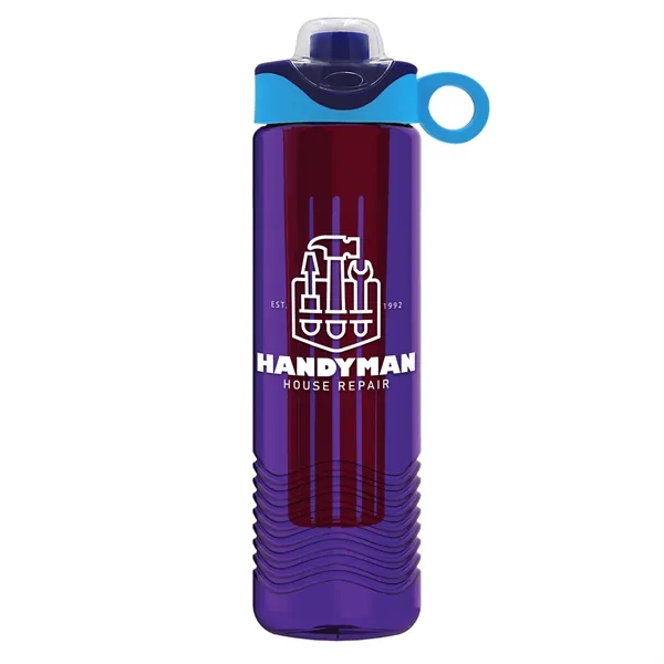 Wave 24 oz. Slim Cylinder Wave Design with Drink Thru Snap... from ASI 40480 Koozie Group