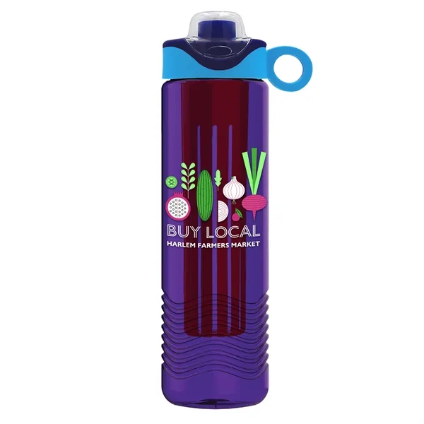 Wave 24 oz. Slim Cylinder Wave Design with Drink Thru Snap... from ASI 40480 Koozie Group