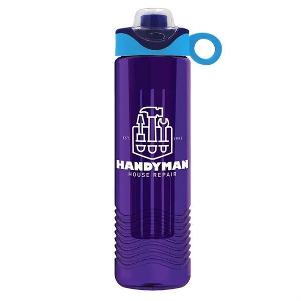 Wave 24 oz. Slim Cylinder Wave Design with Drink Thru Snap... from ASI 40480 Koozie Group