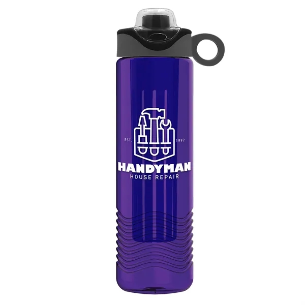 Wave 24 oz. Slim Cylinder Wave Design with Drink Thru Snap... from ASI 40480 Koozie Group