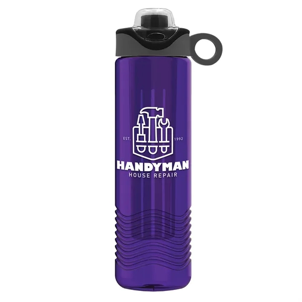 Wave 24 oz. Slim Cylinder Wave Design with Drink Thru Snap... from ASI 40480 Koozie Group