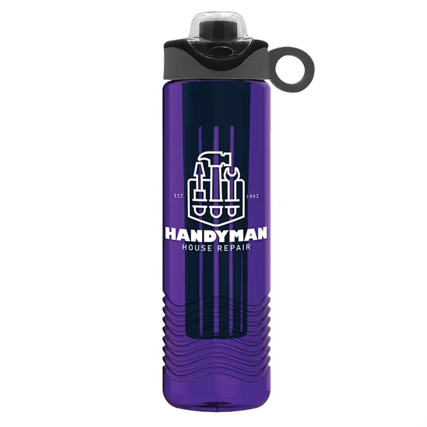Wave 24 oz. Slim Cylinder Wave Design with Drink Thru Snap... from ASI 40480 Koozie Group