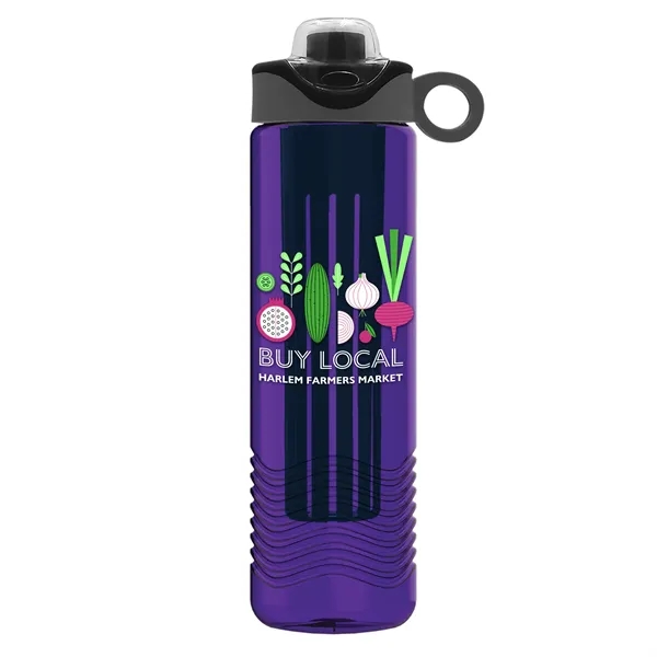 Wave 24 oz. Slim Cylinder Wave Design with Drink Thru Snap... from ASI 40480 Koozie Group