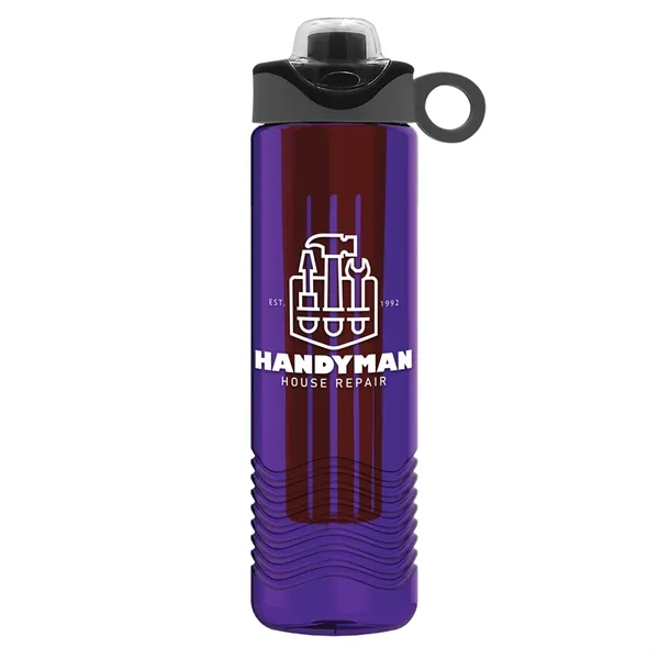 Wave 24 oz. Slim Cylinder Wave Design with Drink Thru Snap... from ASI 40480 Koozie Group
