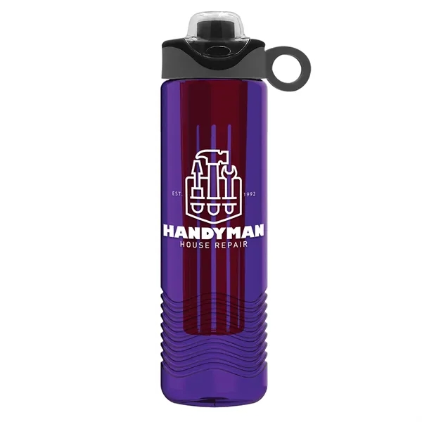 Wave 24 oz. Slim Cylinder Wave Design with Drink Thru Snap... from ASI 40480 Koozie Group