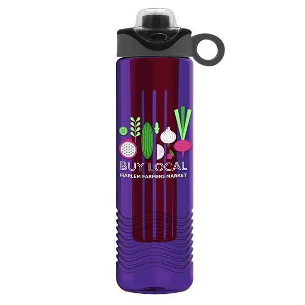 Wave 24 oz. Slim Cylinder Wave Design with Drink Thru Snap... from ASI 40480 Koozie Group