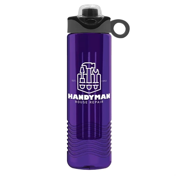 Wave 24 oz. Slim Cylinder Wave Design with Drink Thru Snap... from ASI 40480 Koozie Group