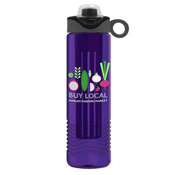 Wave 24 oz. Slim Cylinder Wave Design with Drink Thru Snap... from ASI 40480 Koozie Group