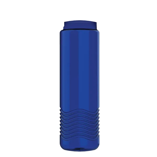 Wave 24 oz. Slim Cylinder Wave Design with Drink Thru Snap... from ASI 40480 Koozie Group