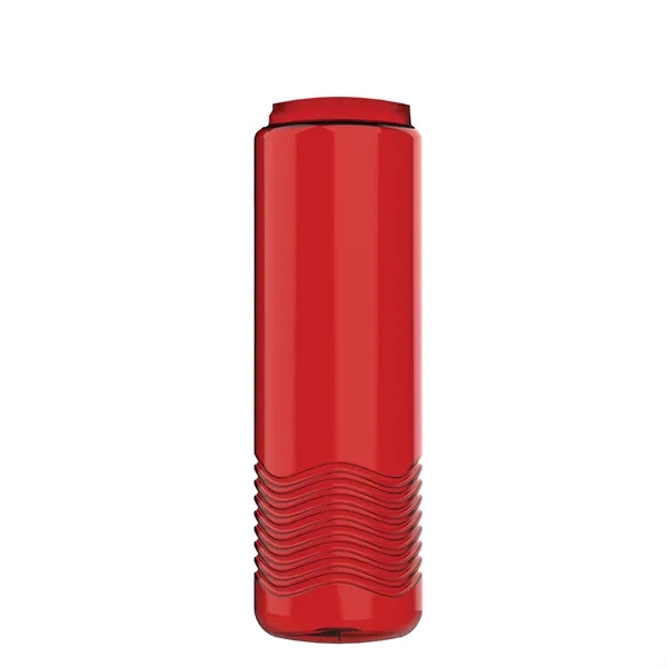 Wave 24 oz. Slim Cylinder Wave Design with Drink Thru Snap... from ASI 40480 Koozie Group