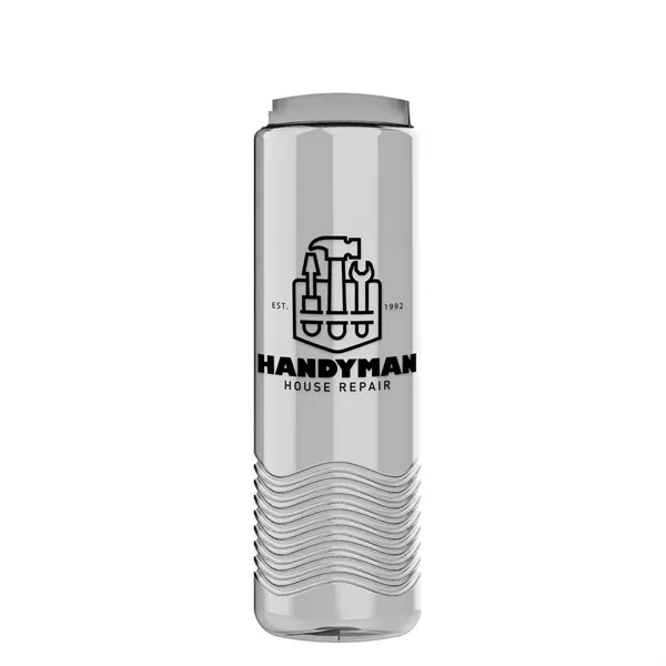 Wave 24 oz. Slim Cylinder Wave Design with Drink Thru Snap... from ASI 40480 Koozie Group