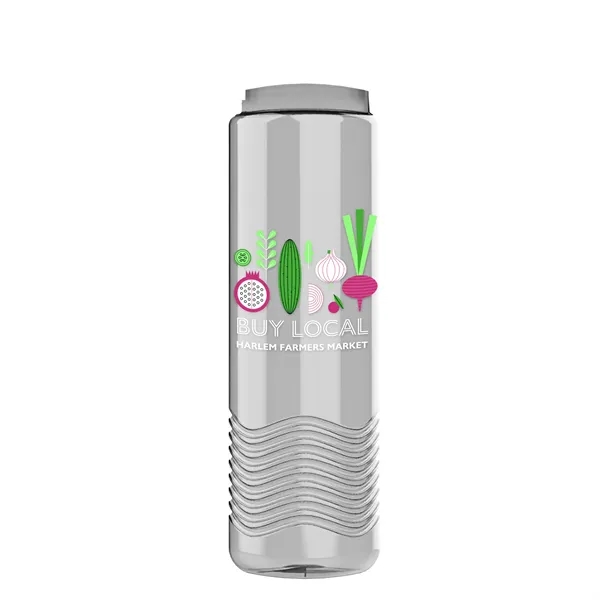 Wave 24 oz. Slim Cylinder Wave Design with Drink Thru Snap... from ASI 40480 Koozie Group