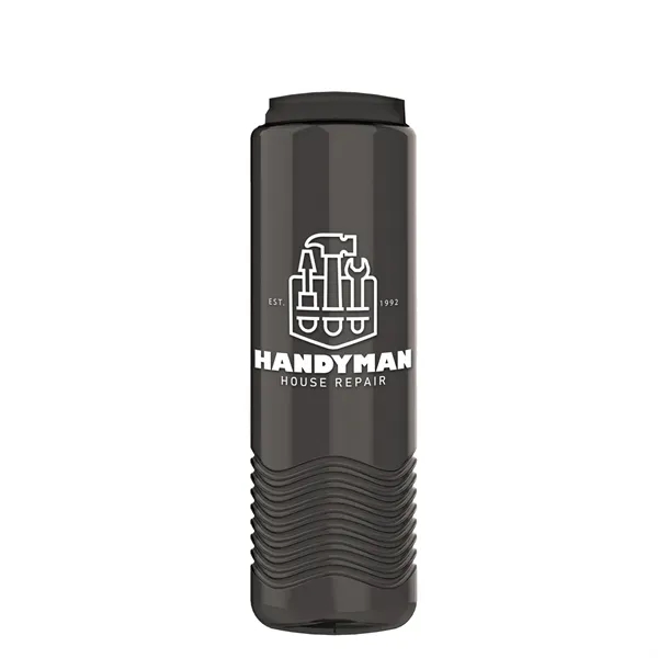 Wave 24 oz. Slim Cylinder Wave Design with Drink Thru Snap... from ASI 40480 Koozie Group