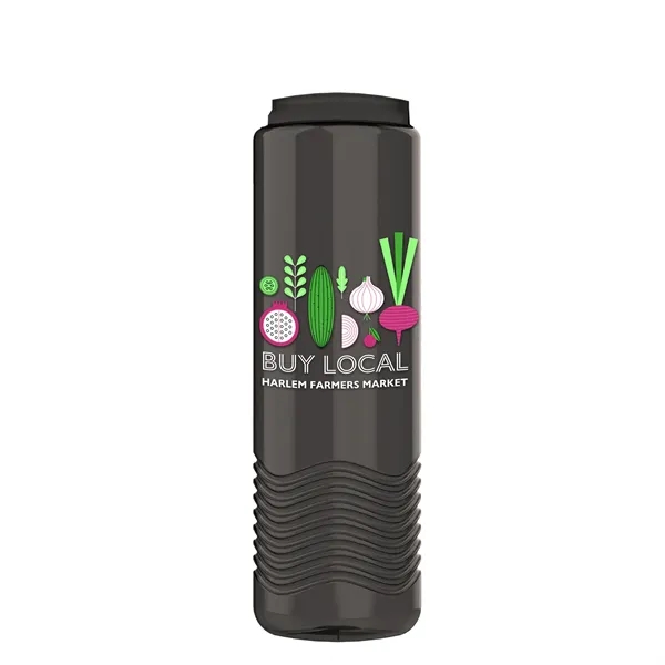 Wave 24 oz. Slim Cylinder Wave Design with Drink Thru Snap... from ASI 40480 Koozie Group