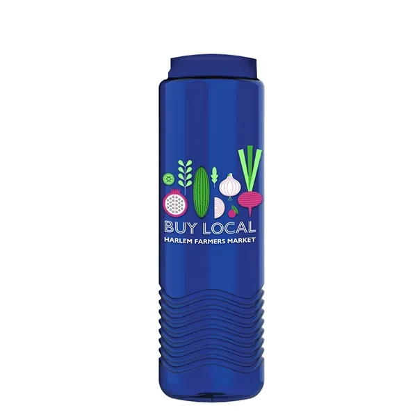 Wave 24 oz. Slim Cylinder Wave Design with Drink Thru Snap... from ASI 40480 Koozie Group