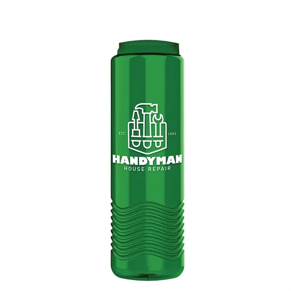 Wave 24 oz. Slim Cylinder Wave Design with Drink Thru Snap... from ASI 40480 Koozie Group