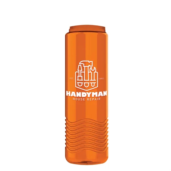 Wave 24 oz. Slim Cylinder Wave Design with Drink Thru Snap... from ASI 40480 Koozie Group