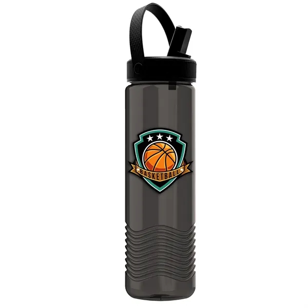 24 oz The Wave-Tritan Bottle with Flip Straw Swivel Handle Lid... from ASI 40480 Koozie Group