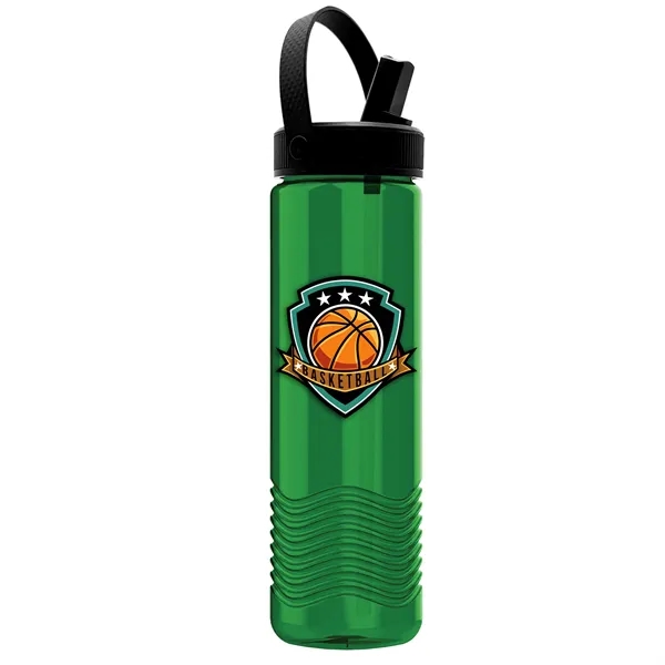 24 oz The Wave-Tritan Bottle with Flip Straw Swivel Handle Lid... from ASI 40480 Koozie Group