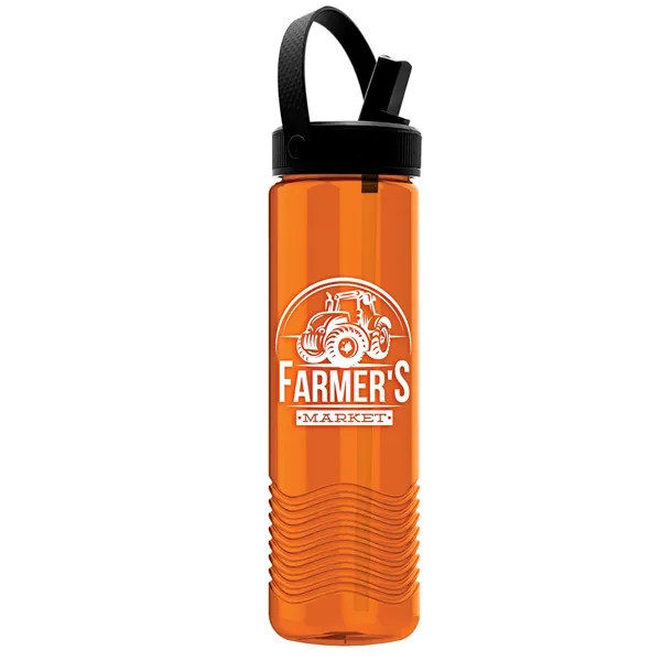 24 oz The Wave-Tritan Bottle with Flip Straw Swivel Handle Lid... from ASI 40480 Koozie Group