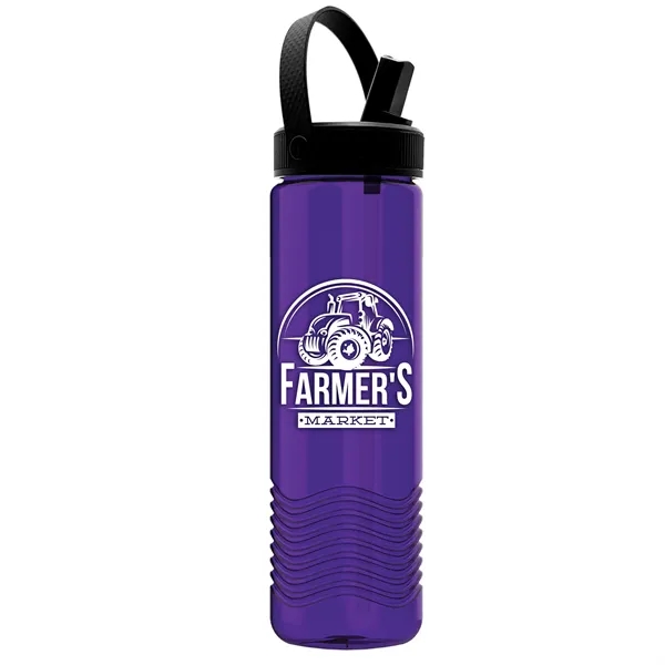 24 oz The Wave-Tritan Bottle with Flip Straw Swivel Handle Lid... from ASI 40480 Koozie Group