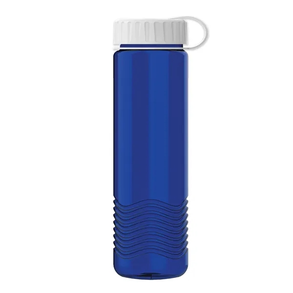 24oz Wave Bottle - Tethered Lid... from ASI 40480 Koozie Group