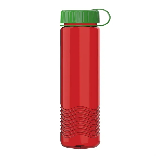24oz Wave Bottle - Tethered Lid... from ASI 40480 Koozie Group