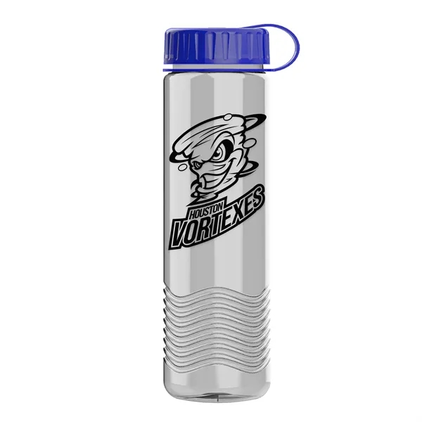 24oz Wave Bottle - Tethered Lid... from ASI 40480 Koozie Group