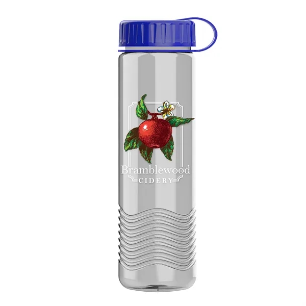 24oz Wave Bottle - Tethered Lid... from ASI 40480 Koozie Group