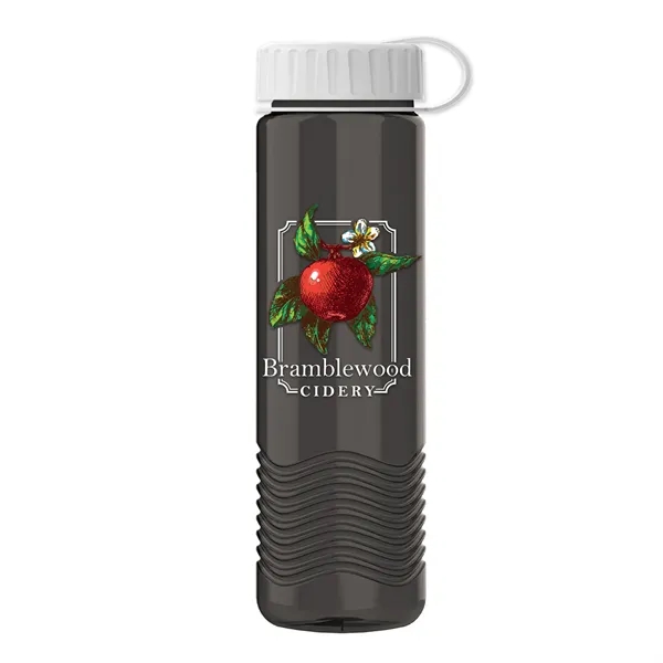 24oz Wave Bottle - Tethered Lid... from ASI 40480 Koozie Group