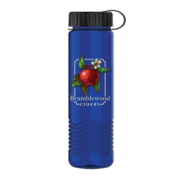 24oz Wave Bottle - Tethered Lid... from ASI 40480 Koozie Group