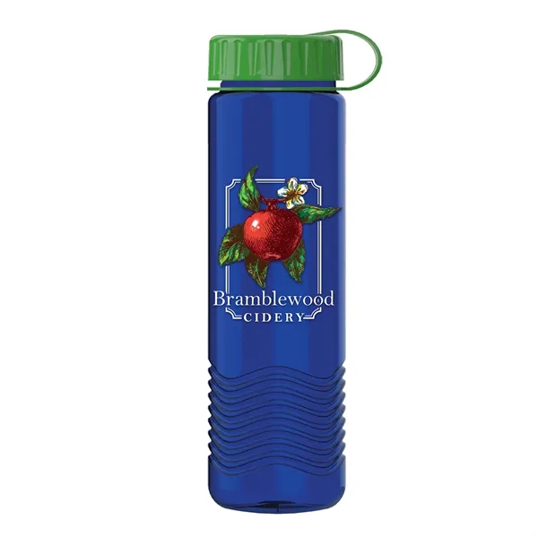 24oz Wave Bottle - Tethered Lid... from ASI 40480 Koozie Group