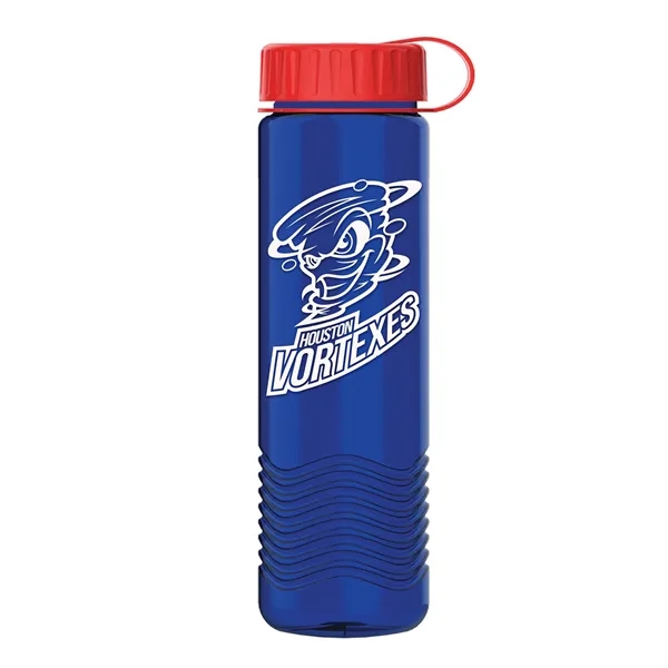 24oz Wave Bottle - Tethered Lid... from ASI 40480 Koozie Group