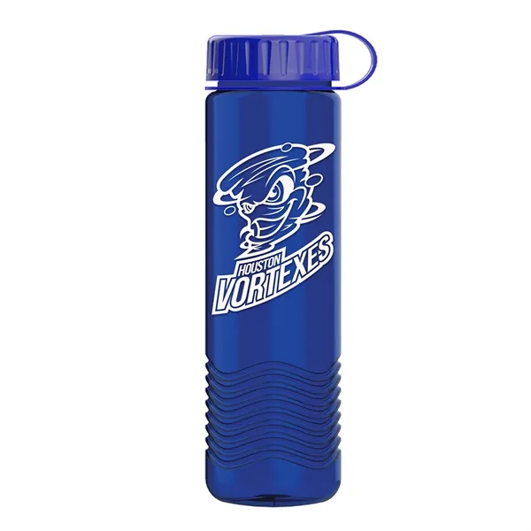 24oz Wave Bottle - Tethered Lid... from ASI 40480 Koozie Group