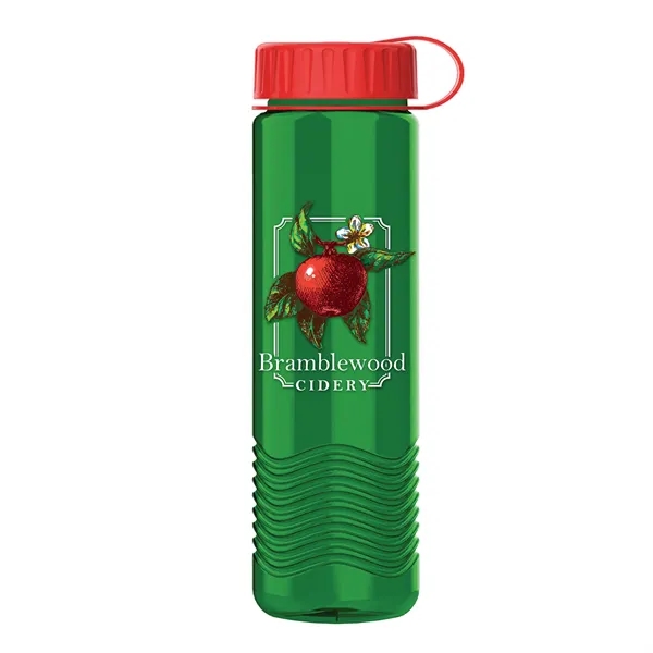 24oz Wave Bottle - Tethered Lid... from ASI 40480 Koozie Group
