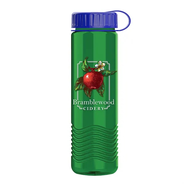24oz Wave Bottle - Tethered Lid... from ASI 40480 Koozie Group