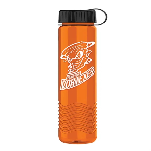 24oz Wave Bottle - Tethered Lid... from ASI 40480 Koozie Group