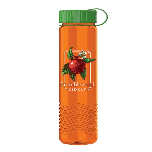 24oz Wave Bottle - Tethered Lid... from ASI 40480 Koozie Group