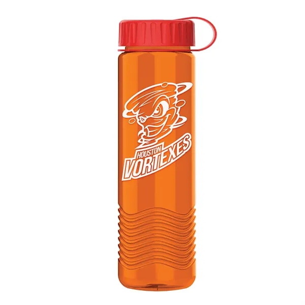 24oz Wave Bottle - Tethered Lid... from ASI 40480 Koozie Group